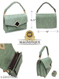 Magnifique blue leather sling bag, zip closure