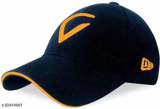 Voguish cotton baseball cap with brand logo, men's caps in size M, pack of 2 from India
