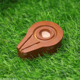 Red Marble Shivling base holder, original Narmada stone Jaladhari for home puja, 3 inch