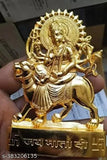 Maa Durga Ji Metal God Idol, Indian-made 1.5 cm x 1.5 cm x 1.5 cm metal figurine depicting Hindu deity