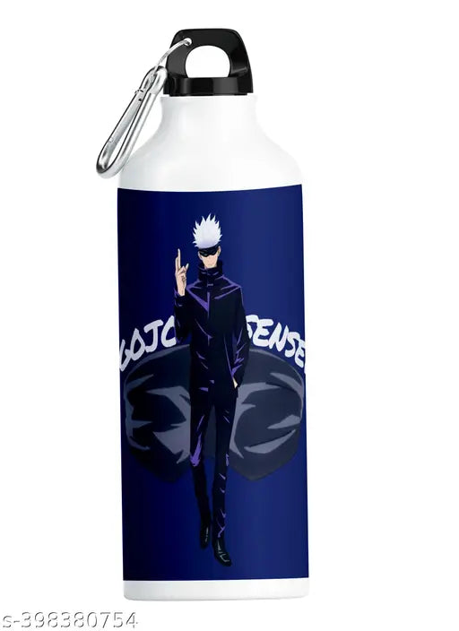 PrintingZone Gojo Sipper Bottle Anime 600ml Printed Aluminium Bottle For Gift Brother Friends Pack of 1(GS-02)