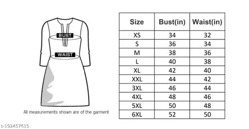 Women's kurta set, size bust-in, in colors white and black, with 3 sizes, price range