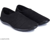 Canvas slip-on sneakers by Leemax: trendy winter shoes for women with stretchy upper & PVC sole, India origin