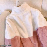 Colorblocked wool waistcoat for women, fancy fashionista style, made in India" (97 characters)