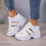 Kids girls mesh white casual shoes with EVA sole, comfortable for active play