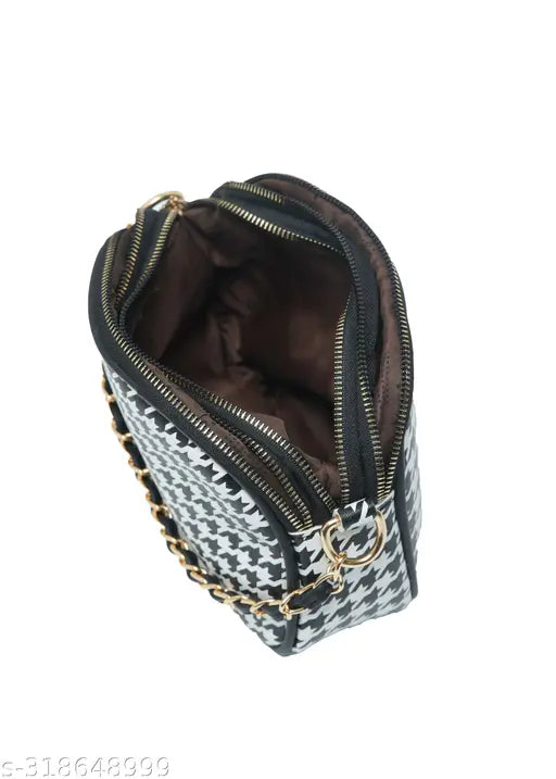 Brown crossbody purse with zip closure and multiple compartments