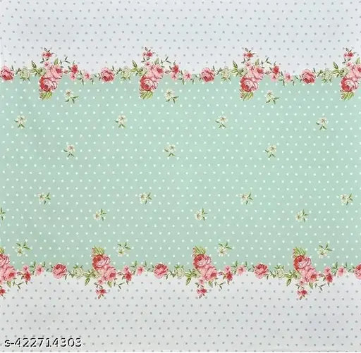 Green Flower double bed premium cotton elastic fitted sheets with 2 pillow covers, super soft 210 TC for 78x727 mattress