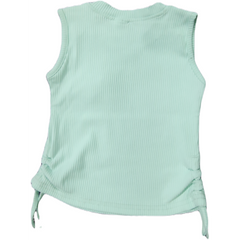 Baby Girl Light Green Top and Blue Skirt Set - GillKart