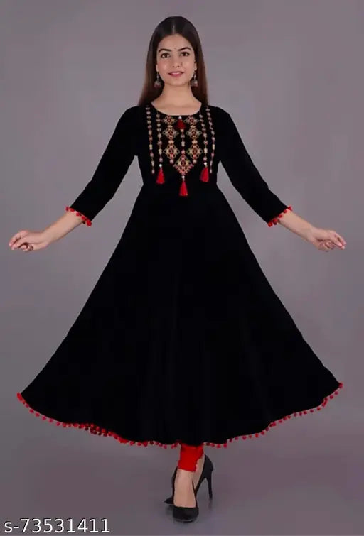 Rayon embroidered Chitrarekha alluring kurti, ideal for daily wear and parties in multiple sizes: S-XXXL
