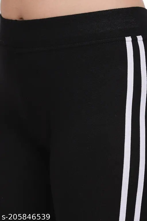 Striped cotton blend jeggings, free size with 34in waist, 36in length
