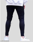 Dark wash designer jeans with cuffed ankles