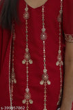 Maroon Georgette Dhoti Kurta Set with Embroidered Duppata, Indian kids' wedding/fastive party fashion