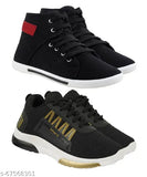 Stylish multicolor sports running shoes for boys, comfortable and trendy design in two styles