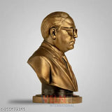 Sai Amrut Dr. Bheem Rao Ambedkar statue, half-copper resin figure (5 inch), Indian handcrafted statue on pedestal