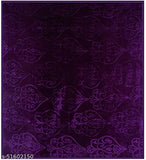 Purple polyester Swikon star floral double mink blanket, soft and luxurious for heavy winter adult use