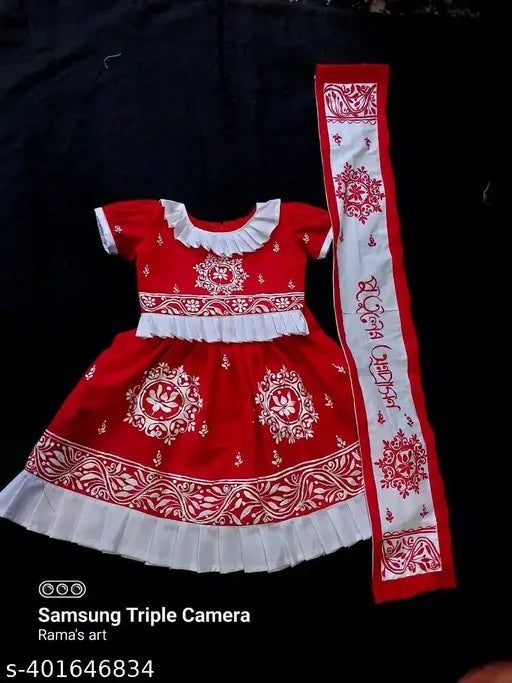 Handprinted 9-12M Indian choli, traditional infant clothing