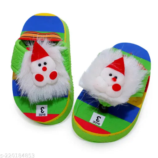 Embellished net canvas Velvet shoes & teddy flip flops for kids, India origin