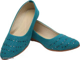 Embellished velvet mojari slip-ons in sizes IND-4, IND-6, IND-7 - Indian handcrafted footwear