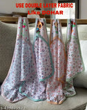 100 cotton double layer unisex newborn swaddle blankets, print pattern, pack of 3, soft & gentle on baby skin