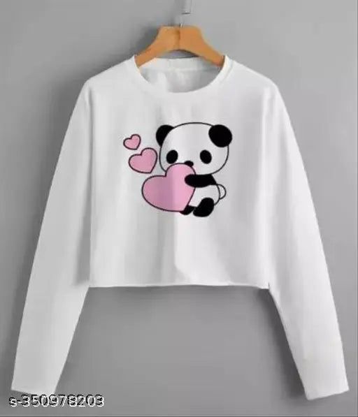 Women's red, white & black printed cotton blend long sleeves T-shirt pack (4), perfect for summer and vacations