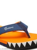 Cartoon character shark EVA flip flops by ONYC, unisex design for fun at the beach