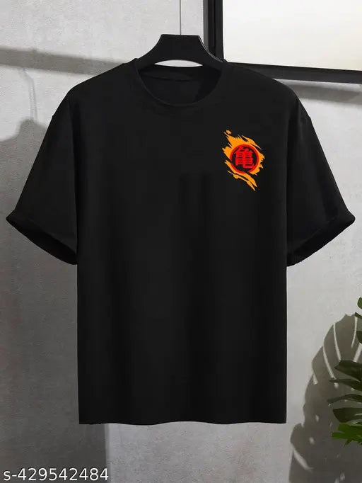 trendy mens over size t shirt skull print