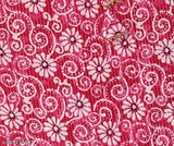 Red 6060 cotton kurti set for girls with Sanganeri Block Print, traditional Indian art. Perfect for 3 to 10 years old