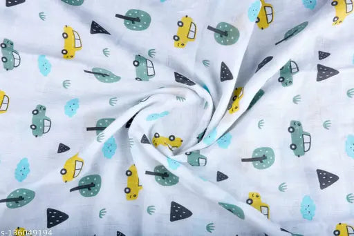 Organic cotton AC swaddler with animal print, ideal for AC room & travel use