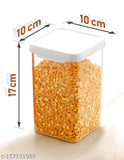 Sedulous plastic storage kitchen jars. Containers set of 12, white, 1100ml