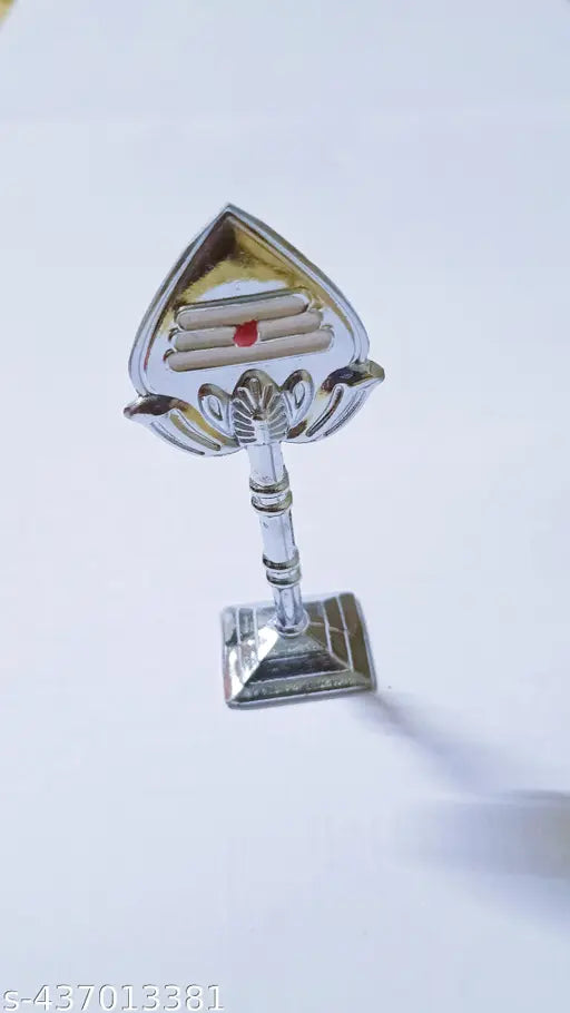 Muruga vel: Indian, Nickel-plated automobile showpiece for car dashboard and home decor