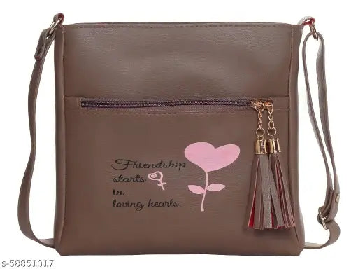 Flower print slingbag with adjustable strap and a small coin purse inside