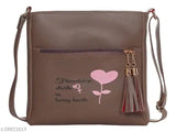 Flower print slingbag with adjustable strap and a small coin purse inside