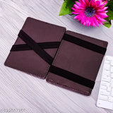 Leatherette faux-leather slim wallet for men, stores 4 cards & cash, vegan leather, handcrafted with RFID blocking technology