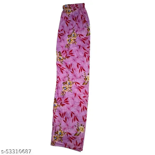 Pink floral leggings set of 4