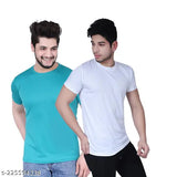 Nylon half sleeves men's t-shirt, fit regular, pack of 2 - ideal for workouts & casual wear