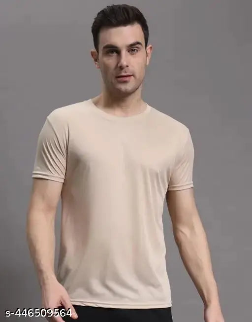 Solid polyester short sleeve shirt by SL Kartik Creation, Indian men's fashion wear in S, M, L, XL, XXL sizes