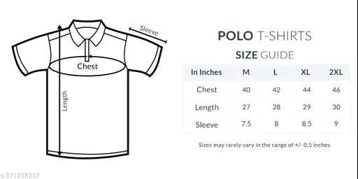 Indian Railway Black Loge White Polo T-shirt