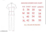 Black crepe button down roll-up jumpsuit with elastic waist, perfect for Indian body type and wrinkle resistance