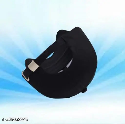 Black cotton baseball cap - comfortable, stylish sun protection for all sports and activities