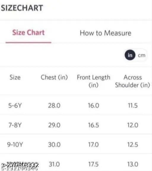 Dark blue 3-pattern girls jacket, size chart