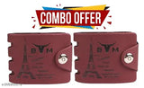 Faux leather men's wallet, 2 compartment bi-fold design, free size (12cm x 10cm), trendy and stylish accessory