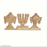 Idol figurine set with golden color, intricate design