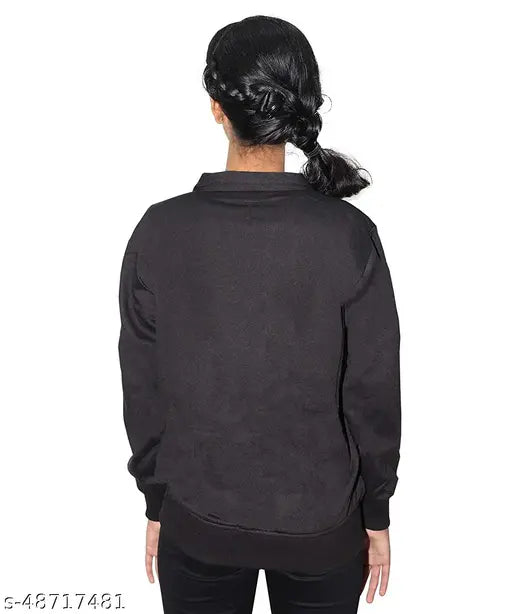 Black zip jacket with front pockets