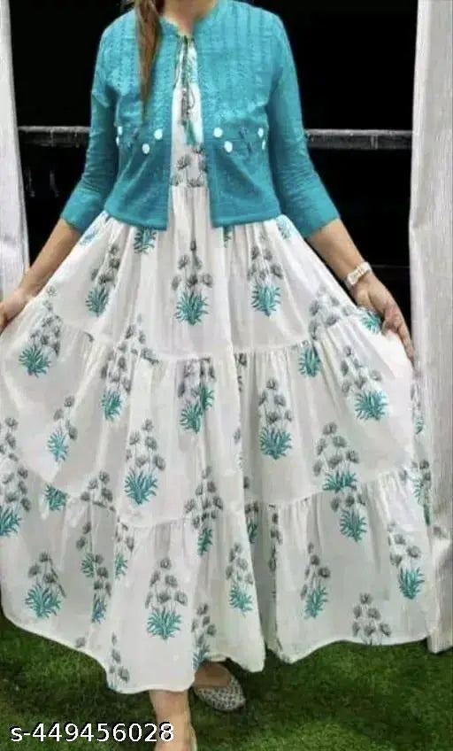 Rayon printed Aagyeyi Pretty Women Kurta Sets, Indian traditional attire for women's wardrobe