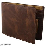 Faux leather wallet, solid pattern, free size, India-made accessory with 2 compartments