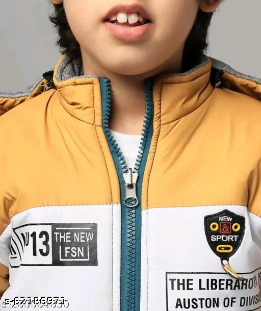 Dark blue boys jacket, zippered front pockets