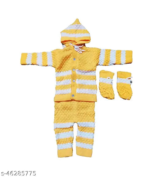 Wool self-design comfy boys sweaters (0-3M, 0-6M, 3-6M), India