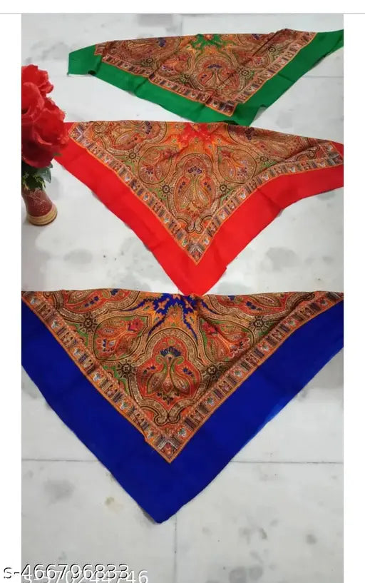 Printed cotton scarves for women & girls, vibrant free size styles from India