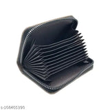 Blue leather FUBOTT men's wallet, 5 compartments including 9 card slots & 2 large bill pockets, India-made