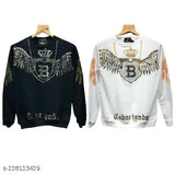 Cotton long sleeved fancy modern men's t-shirts, printed pattern design, M, L, XL from India